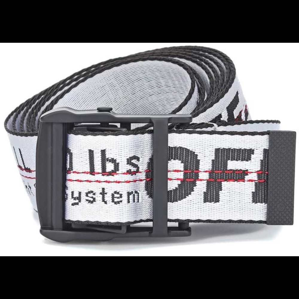 Off white industrial belt